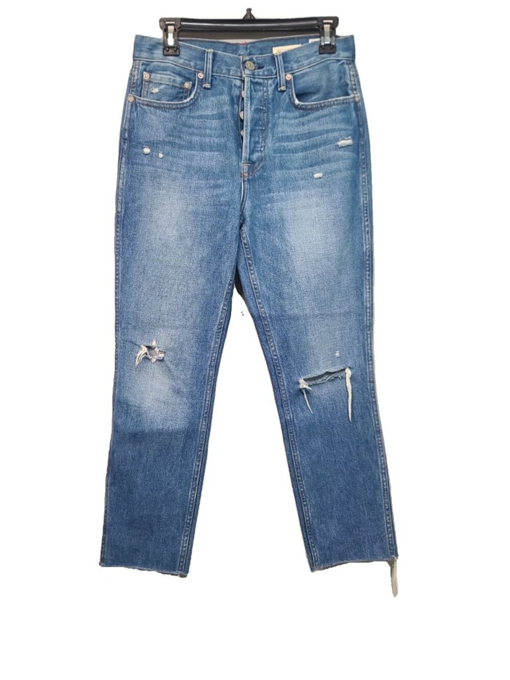 Noend Denim High Rise Straight Crop Jeans Size 26 Blue EUC
